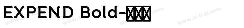 EXPEND Bold字体转换